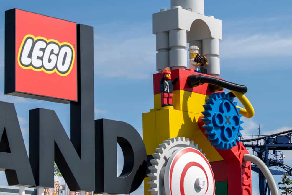 At least 34 people were injured in the accident on a roller coaster at Legoland in Guenzburg, two of them seriously (Stefan Puchner/dpa/AP/PA)