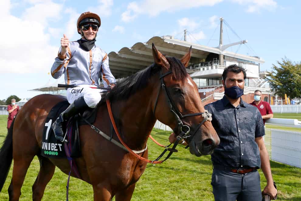Summerghand after winning the Stewards’ Cup at Goodwood (Dan Abraham/PA)