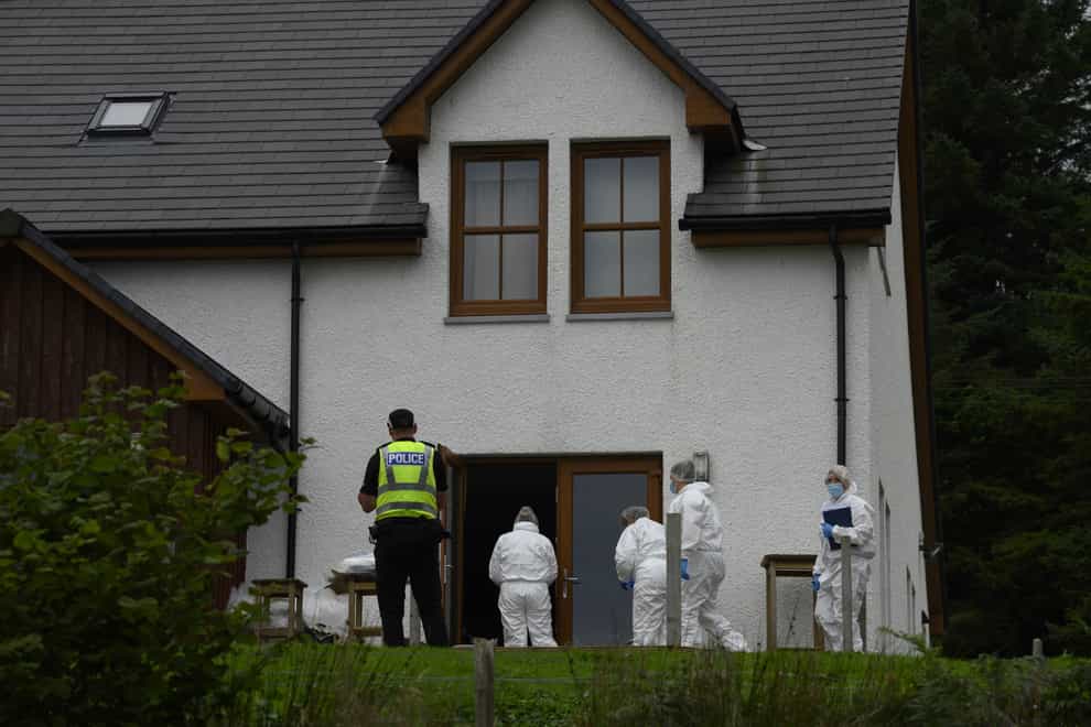 Police carrying out investigations at the scene of one of the incidents (John Linton/PA)