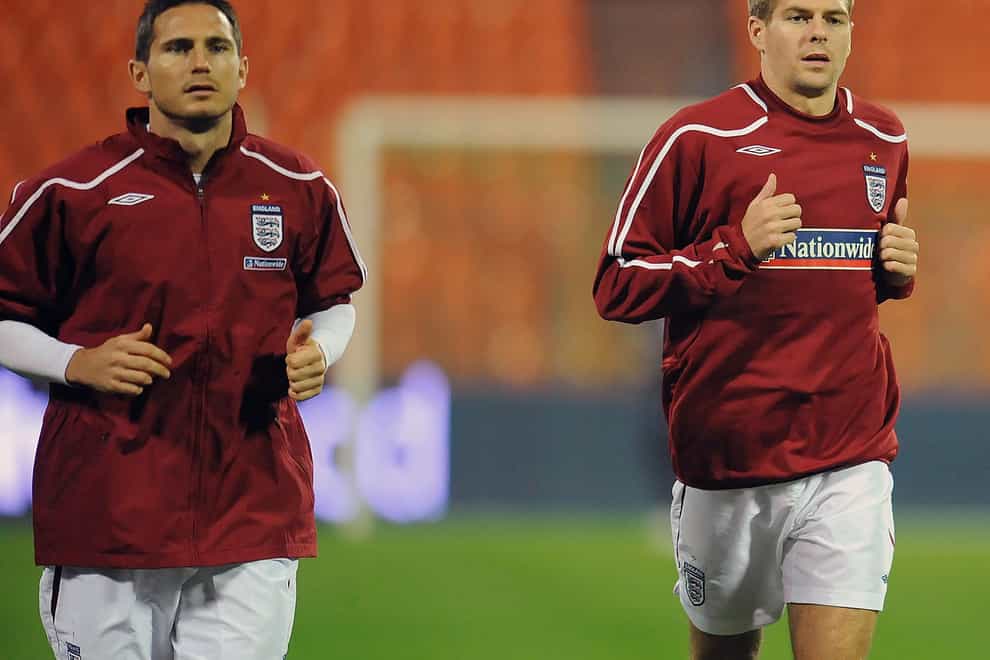 Frank Lampard (left) and Steven Gerrard (right) were England teammates for many years (Owen Humphreys/PA)