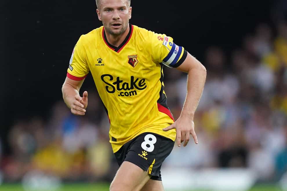 Watford captain Tom Cleverley scored
