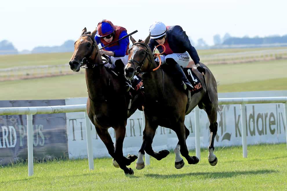Luxembourg (left) just prevailed at the Curragh (Donall Farmer/PA)