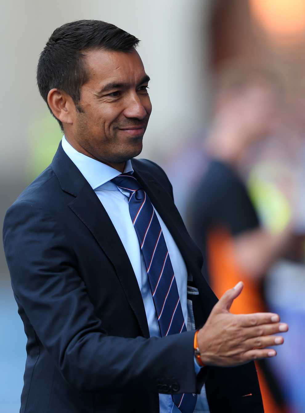 Rangers manager Giovanni van Bronckhorst was pleased with clinical Antonio Colak (Robert Perry/PA)