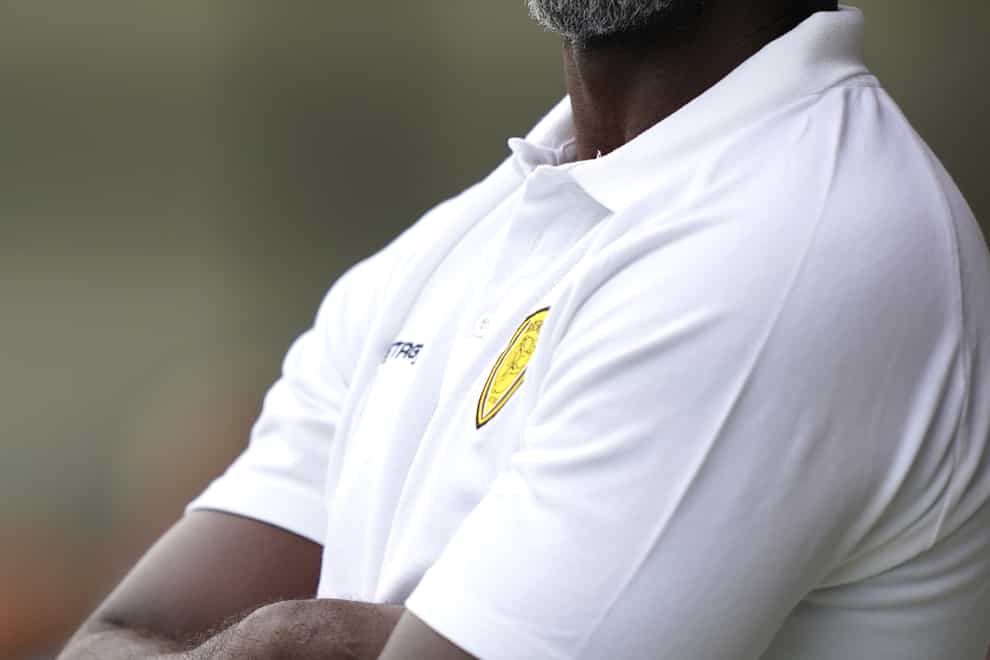 Burton Albion manager Jimmy Floyd Hasselbaink (Jacob King/PA)