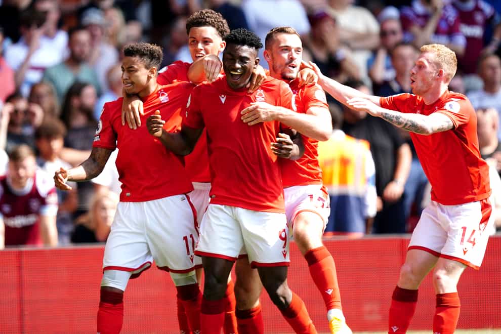 Nottingham Forest won their first Premier League home match for since 1999 (Mike Egerton/PA)