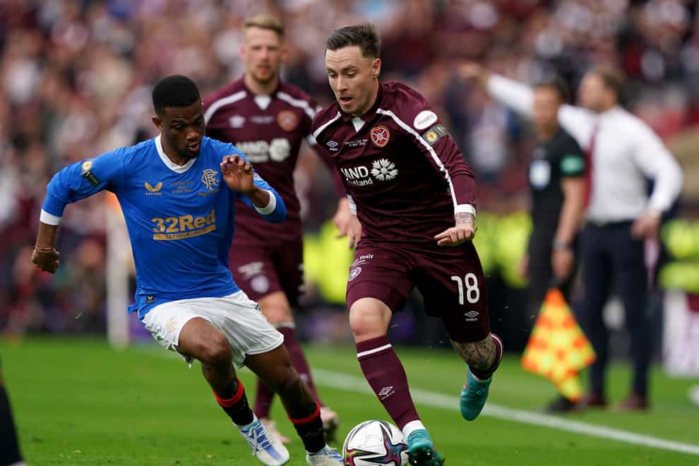 Barrie McKay scored Hearts’ second goal (Andrew Milligan/PA)