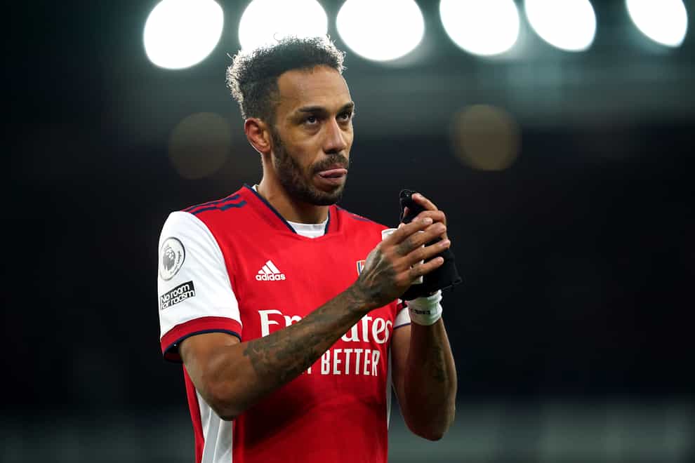 Barcelona have reportedly set a substantial price tag for Pierre-Emerick Aubameyang, despite the 33-year-old only coming to the club on a free transfer in February (Martin Rickett/PA)