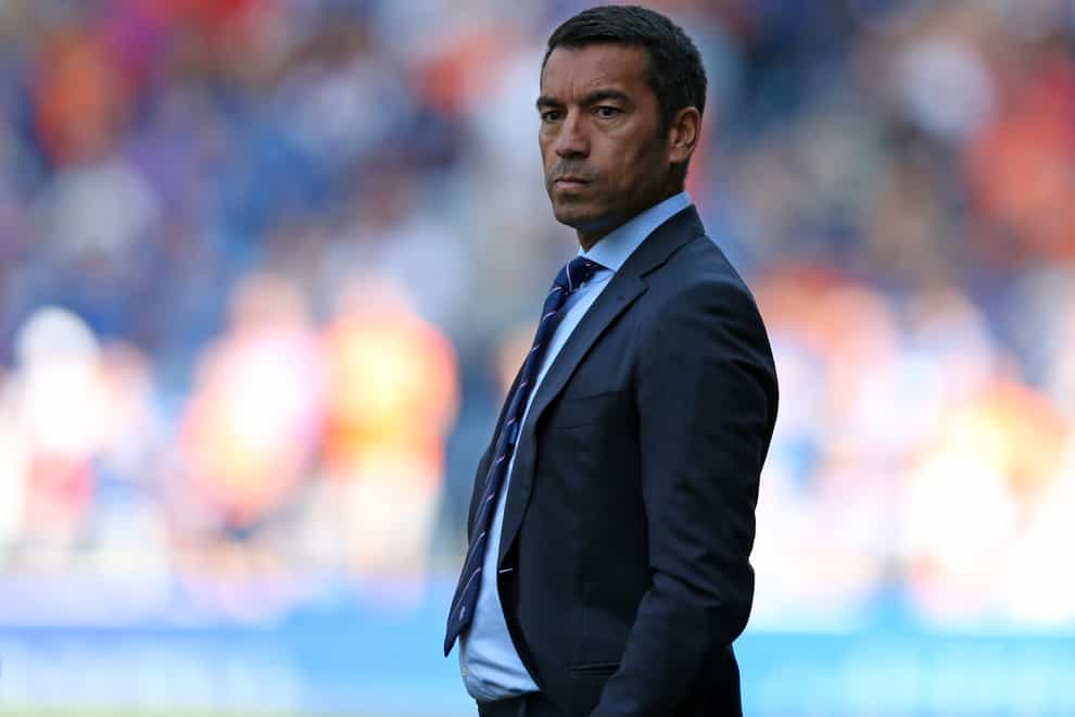 Rangers manager Giovanni van Bronckhorst is aiming for the Champions League (Robert Perry/PA)