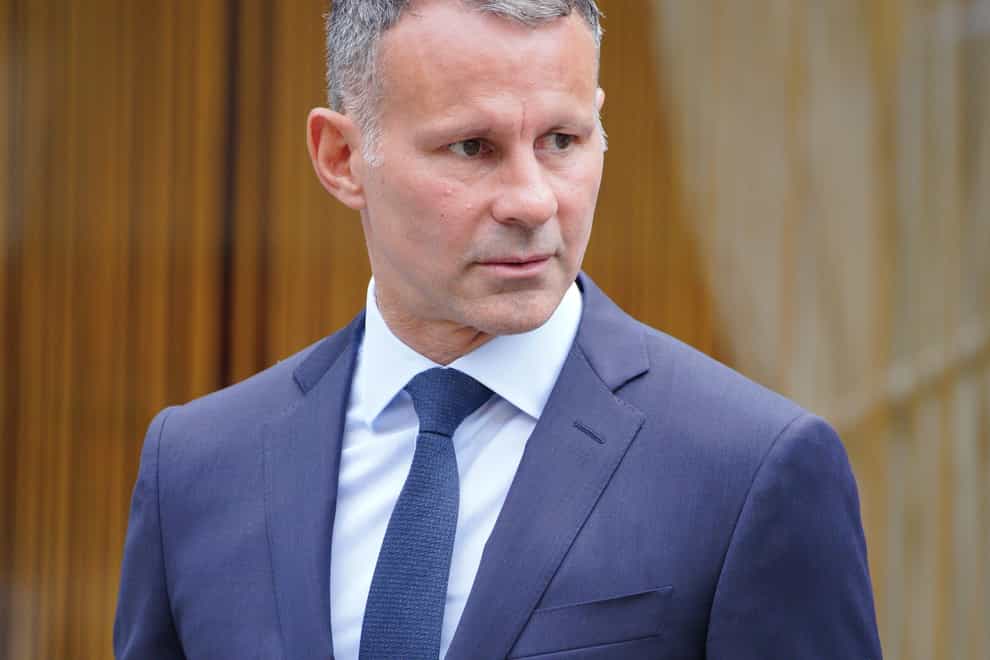 Ryan Giggs arriving at Manchester Crown Court (Peter Byrne/PA)