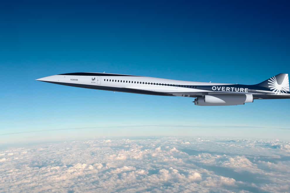 A Boom Supersonic Overture aircraft (Boom Supersonic/AP)