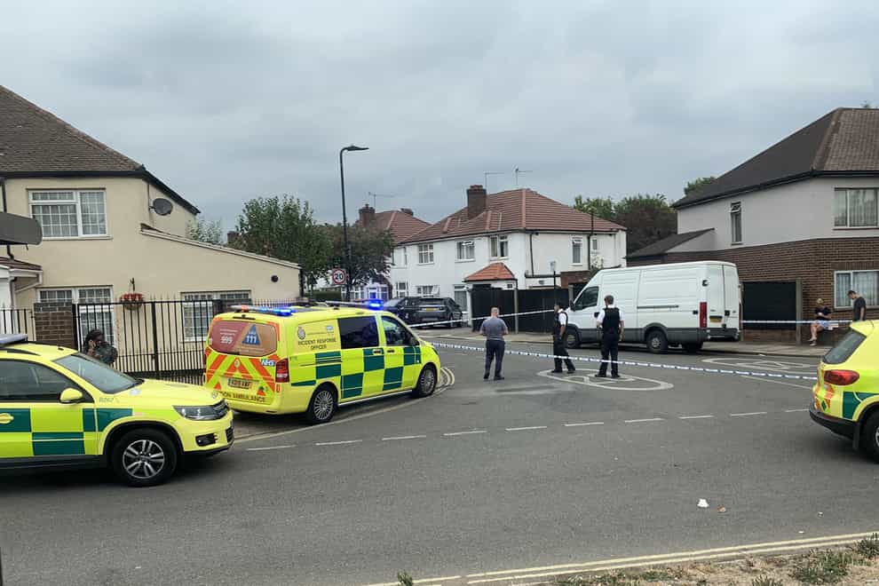 Police officers near the scene of an incident at Cayton Road, Greenford (Ronaldo Butrus)