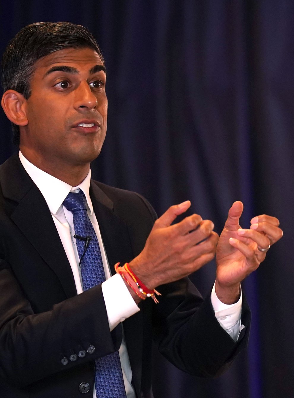 Rishi Sunak speaks during a hustings event at the Culloden Hotel in Belfast (Niall Carson/PA)