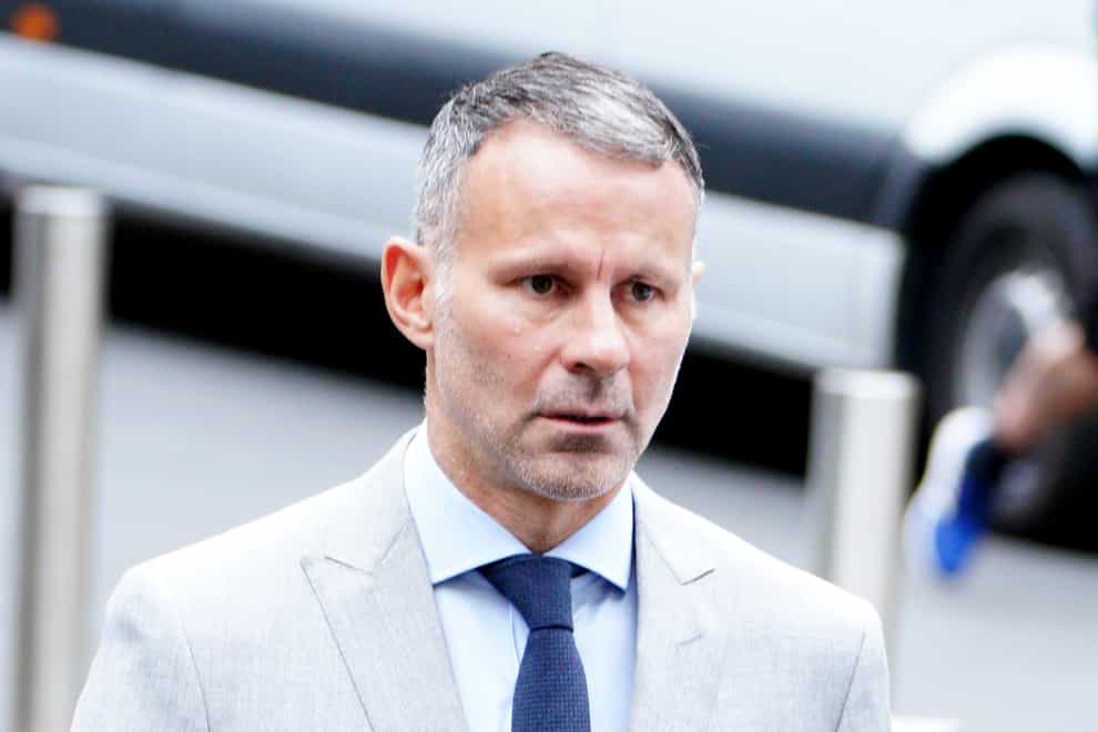 Ryan Giggs arriving at Manchester Crown Court on Wednesday (Peter Byrne/PA)
