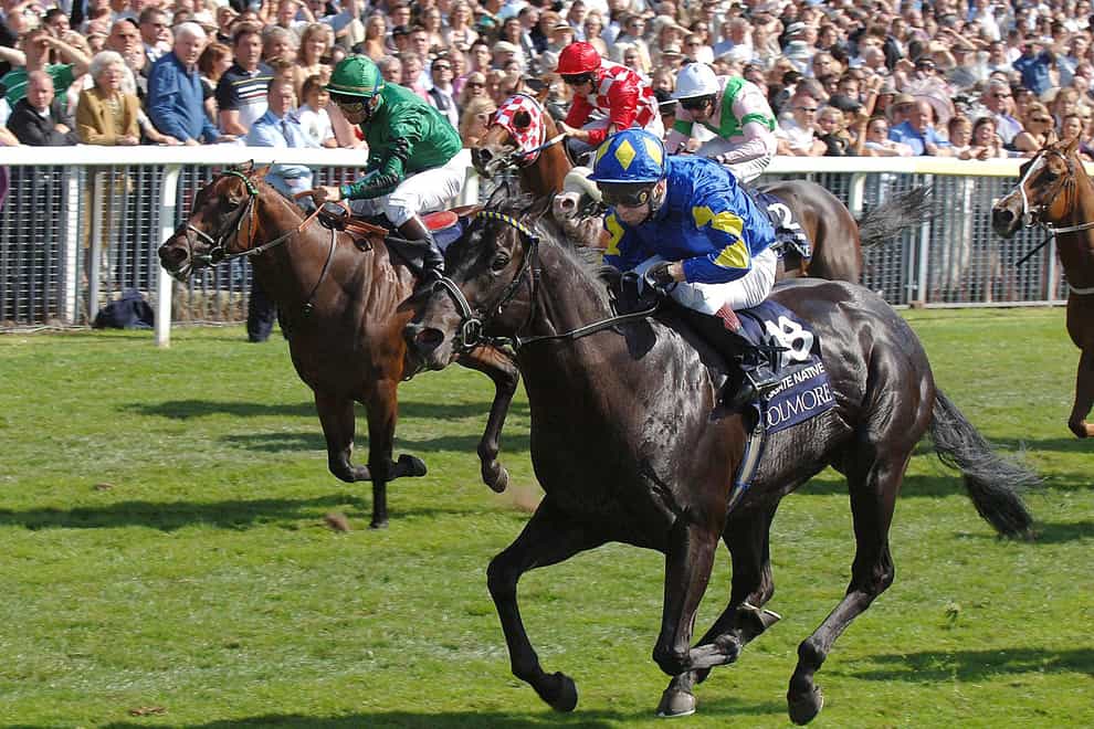 Jimmy Quinn and Kingsgate Native win the Coolmore Nunthorpe Stakes at York Racecourse in 2007 (John Giles/PA)