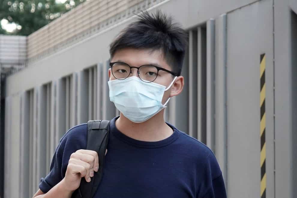 Among those making guilty pleas was well-known political activist Joshua Wong (Kin Cheung/AP)