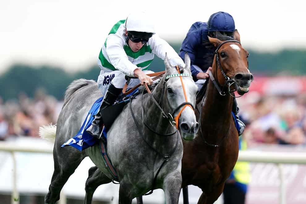 Alpinista ridden by jockey Luke Morris (left) wins the Darley Yorkshire Oaks during day two of the Ebor Festival at York Racecourse. Picture date: Thursday August 18, 2022.
