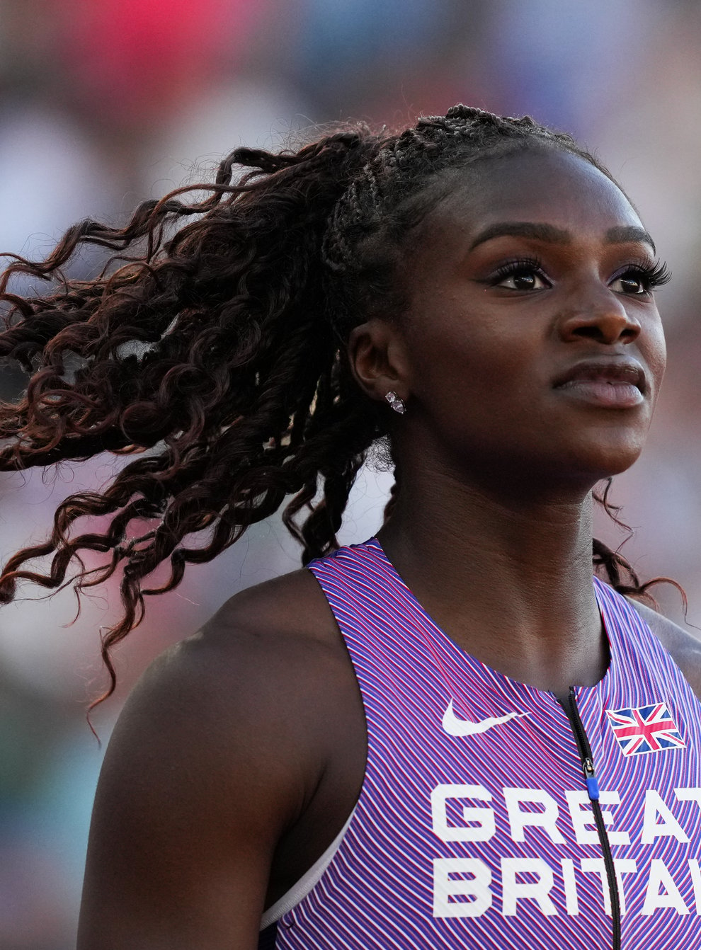 Dina Asher-Smith was back in action at the European Championships after pulling up during the 100m final (Martin Rickett/PA)