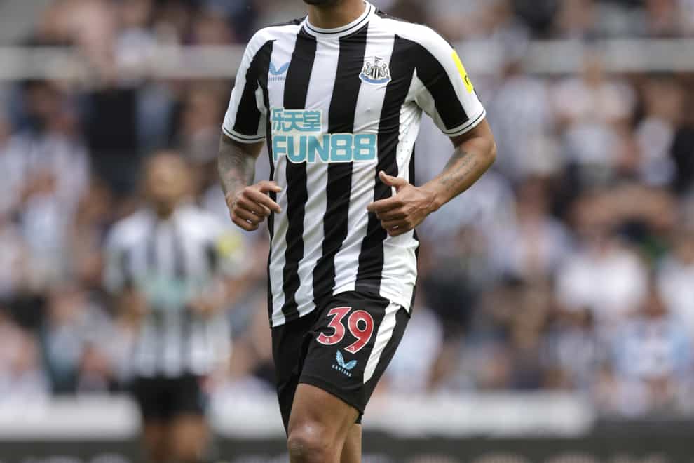 Newcastle midfielder Bruno Guimaraes has been linked with a move to Real Madrid (Richard Sellers/PA)
