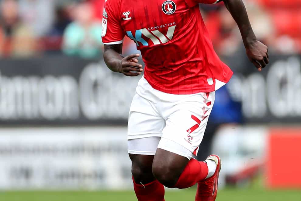 Charlton’s Diallang Jaiyesimi is fit despite suffering a training ground knock. (Bradley Collyer/PA)