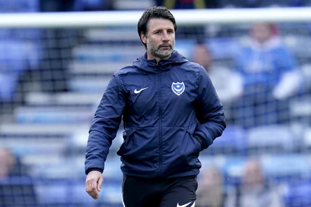 Portsmouth manager Danny Cowley dedicated his side’s win to Louis Thompson (Andrew Matthews/PA)