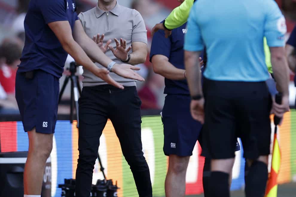 Ben Garner was not happy with the officials (Steven Paston/PA)