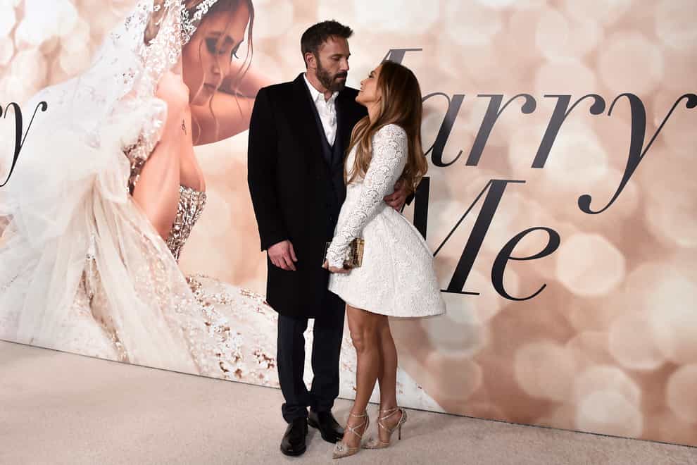 Jennifer Lopez and Ben Affleck have exchanged vows in front of family and friends (Jordan Strauss/Invision/AP/PA)