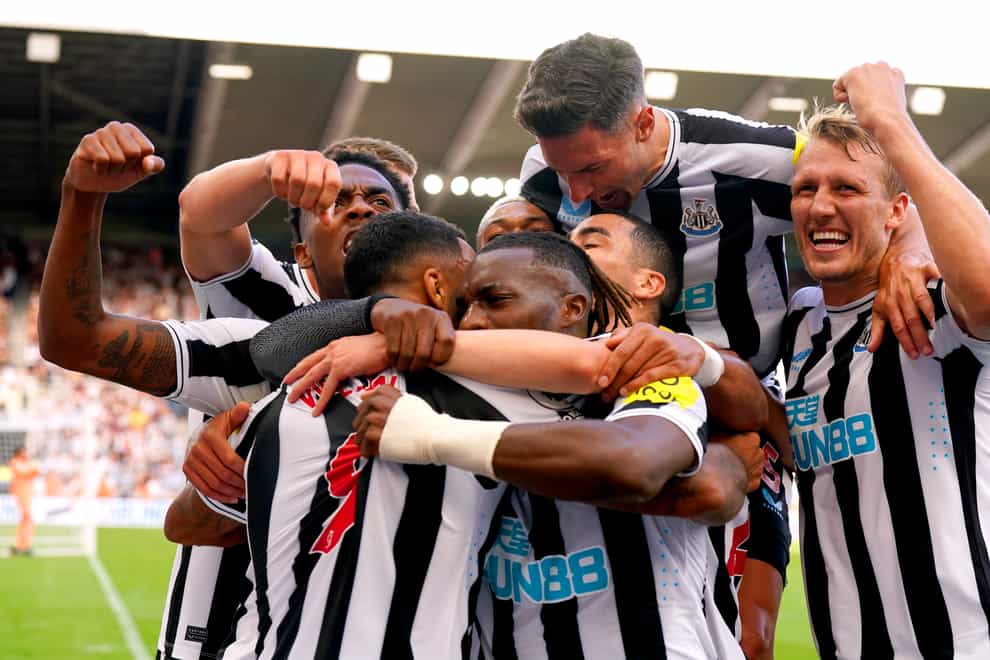 Eddie Howe’s Newcastle signalled a major step in their development against Manchester City (Owen Humphreys/PA)
