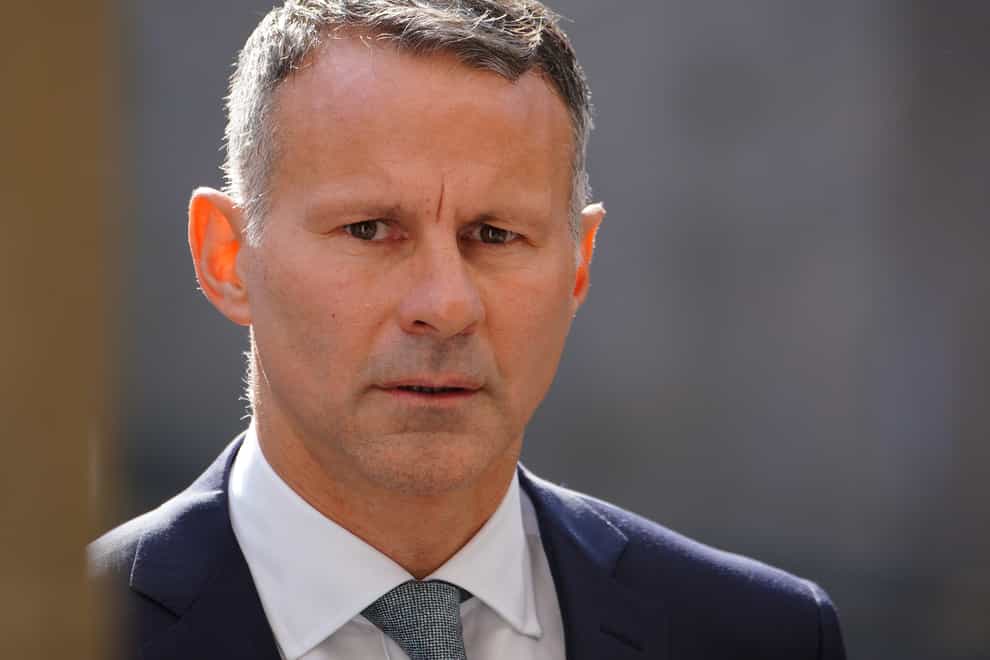 Ryan Giggs arrives at court (Peter Byrne/PA)