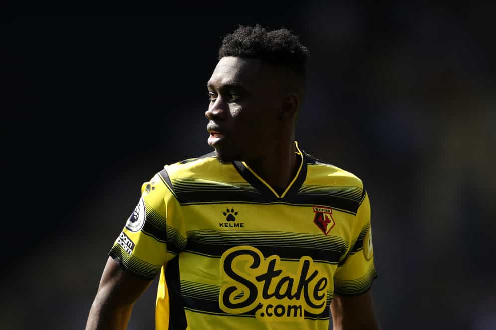Watford winger Ismaila Sarr has been back in training following a hamstring problem (Bradley Collyer/PA)