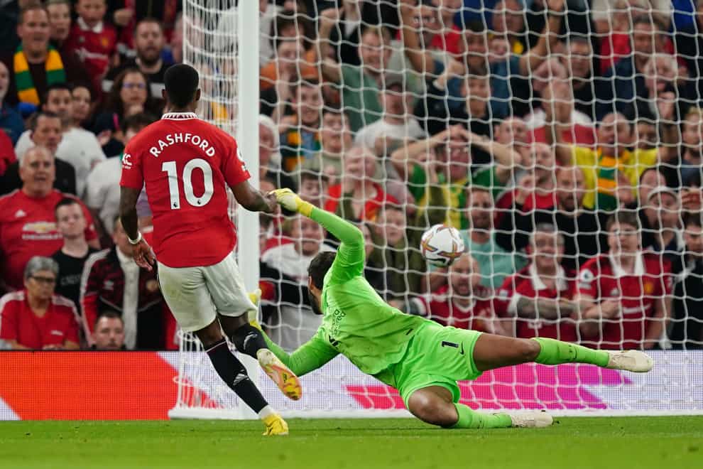 Marcus Rashford scored in Manchester United’s win (David Davies/PA)