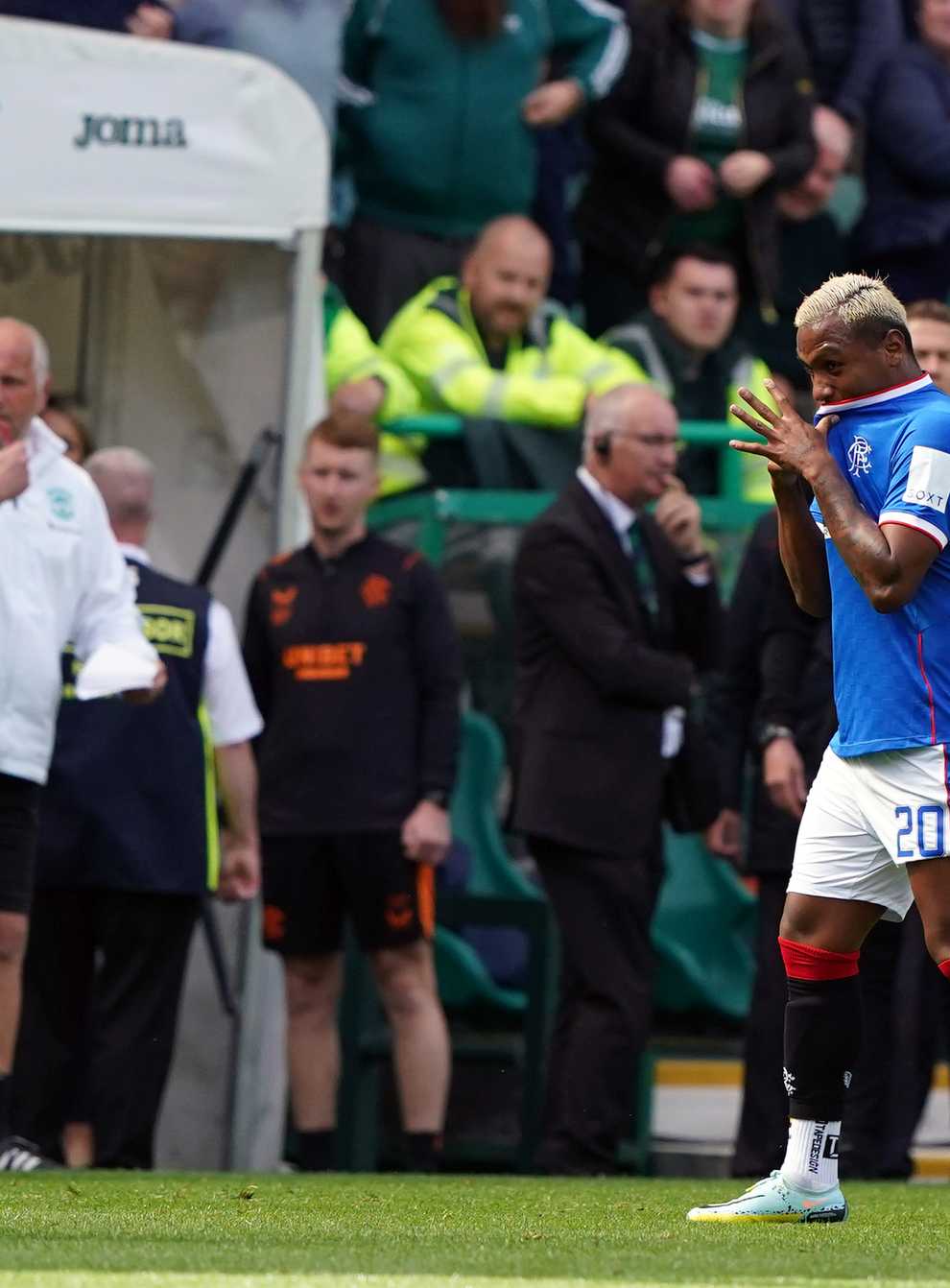 Alfredo Morelos has been left out of Rangers’ squad (Andrew Milligan/PA