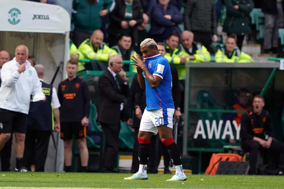Alfredo Morelos has been left out of Rangers’ squad (Andrew Milligan/PA