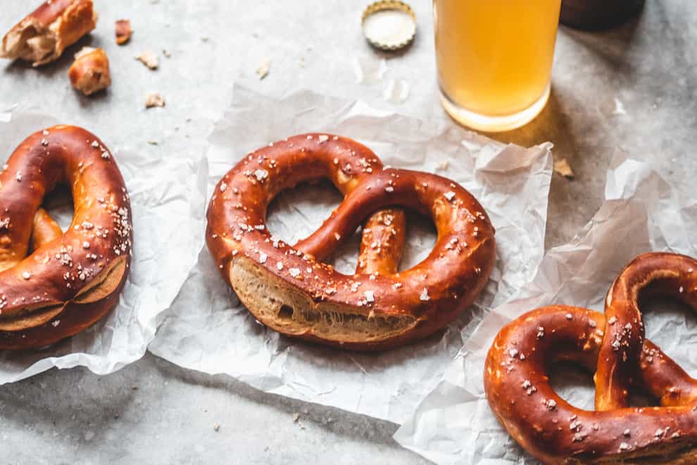 Classic pretzels recipe from Small Batch Bakes (Edd Kimber/PA)