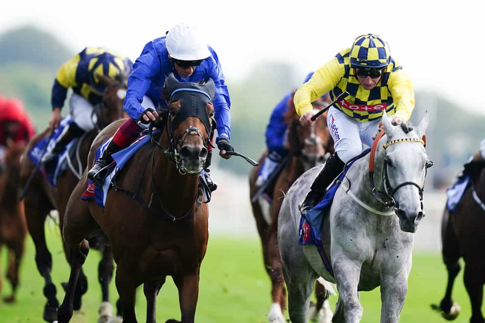 Alfred Boucher (right) finishing second to Trawlerman in the Ebor (Mike Egerton/PA)