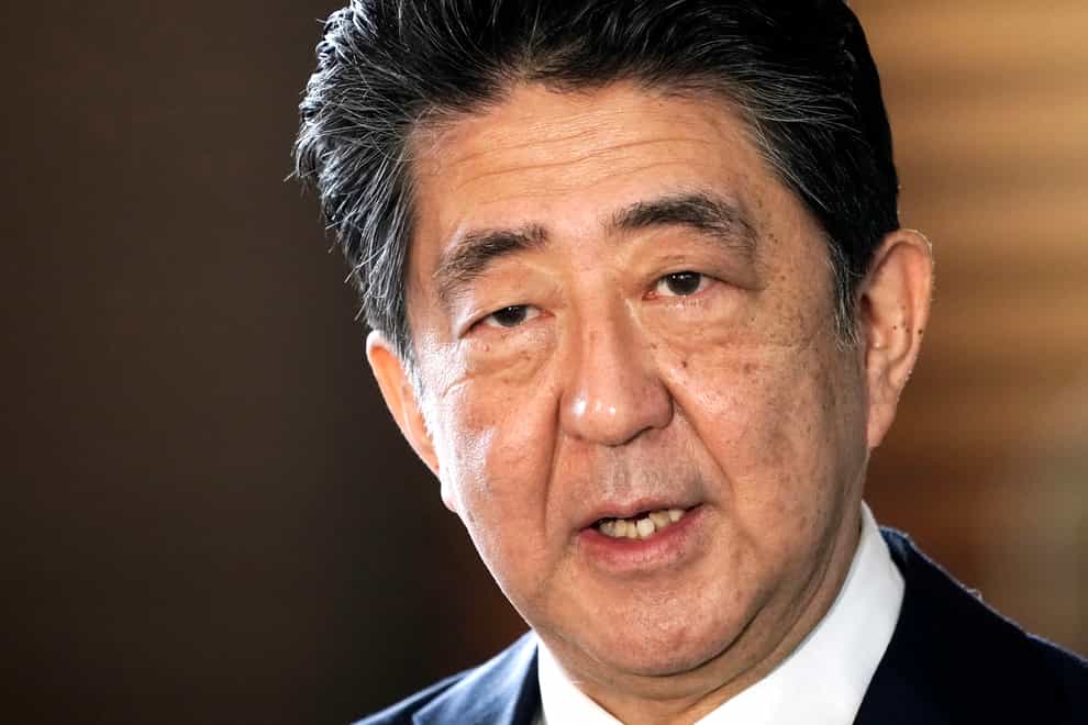 Japan’s former prime minister Shinzo Abe (Eugene Hoshiko/AP)
