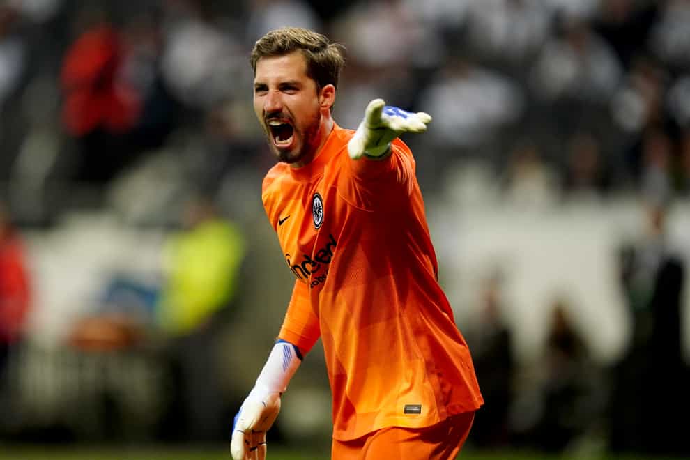 Eintracht Frankfurt’s Kevin Trapp has turned down a move to Manchester United (Mike Egerton/PA)