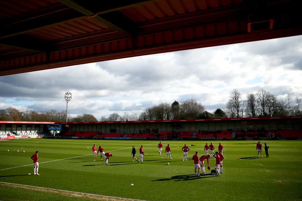 Lorent Tolaj will added to Salford manager Neil Wood’s options for the visit of Stevenage (Tim Markland/PA)