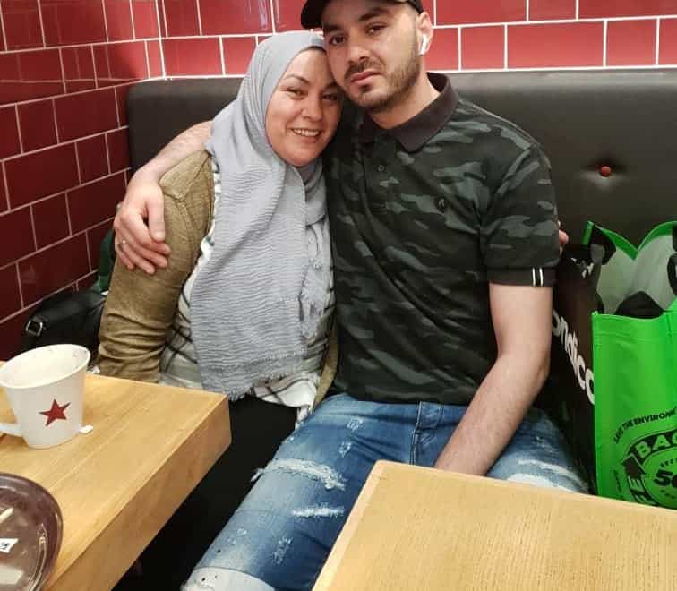 Takieddine Boudhane with his mother (Met Police)
