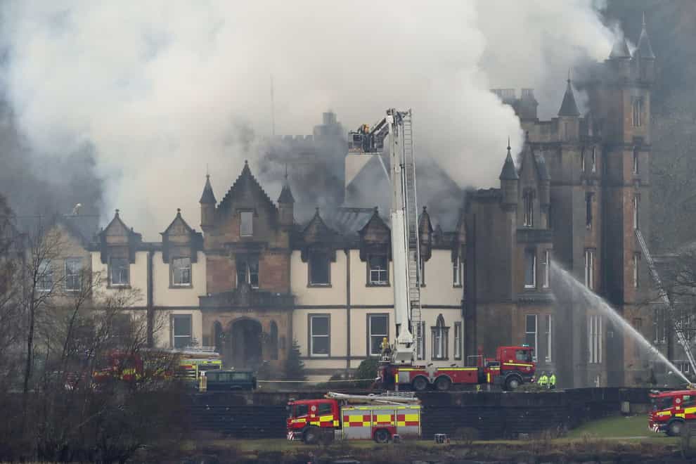 Two guests died during the blaze at the luxury Cameron House hotel near Balloch (Andrew Milligan/PA)