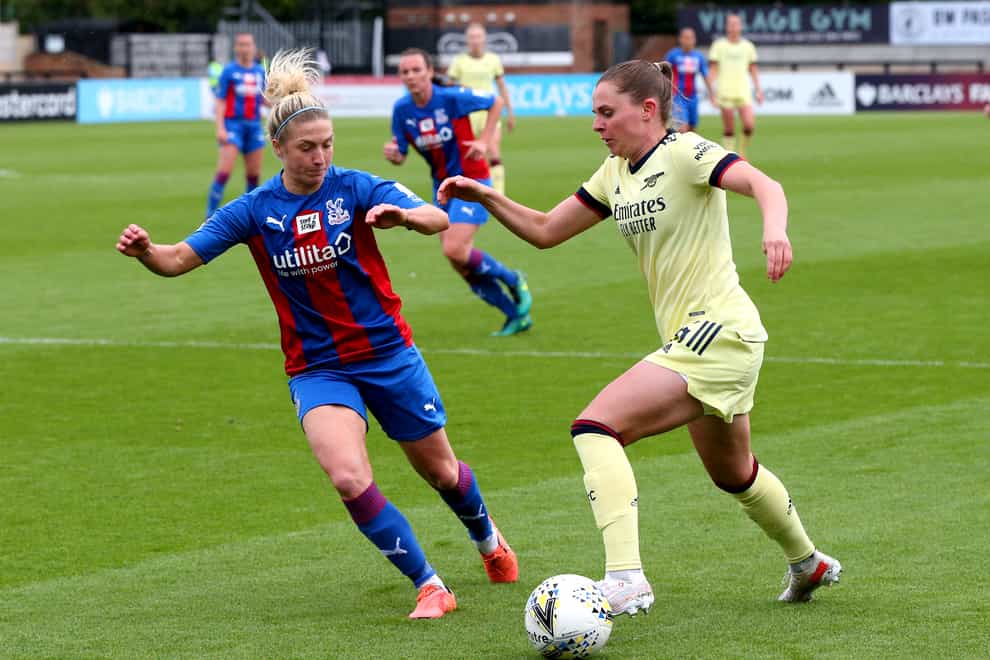Crystal Palace have ambitions to compete against the likes of Women’s Super League high-fliers Arsenal (Jonathan Brady/PA)