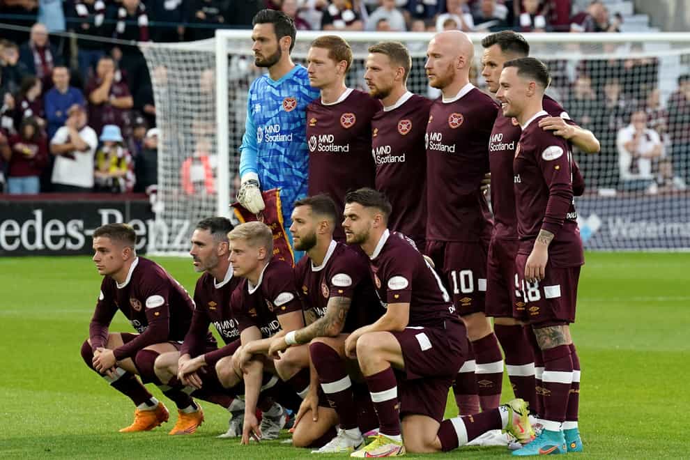 Hearts have learned their group-stage opponents (Andrew Milligan/PA)