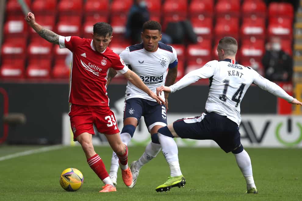 Aberdeen’s Matty Kennedy (left) is fit (Andrew Milligan/PA)