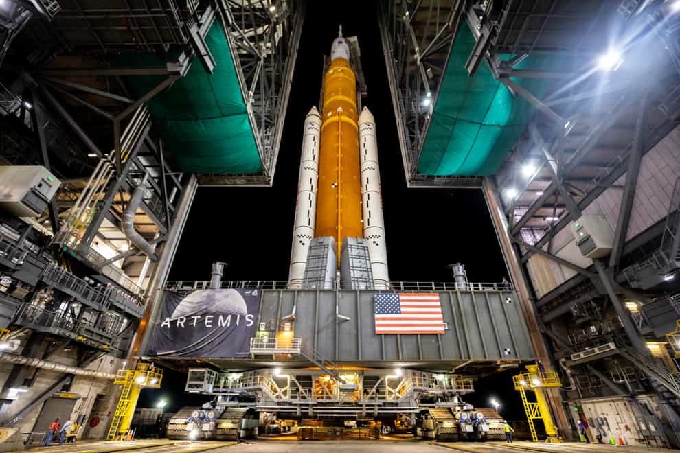 Nasa is set for the launch of the Artemis 1 moon mission (Nasa/Ben Smegelsky/PA)