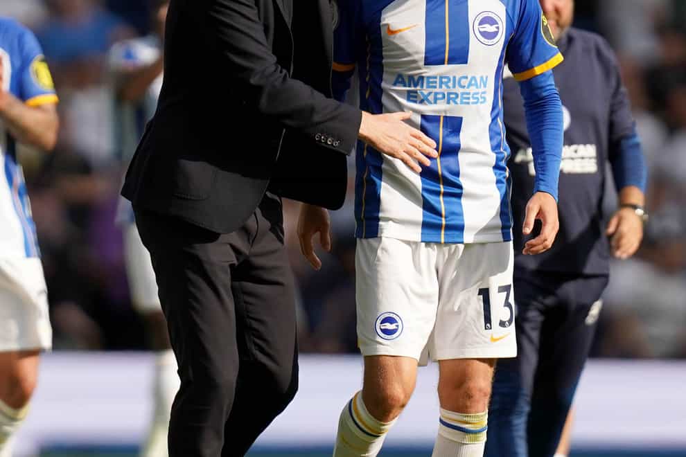 Graham Potter feels Pascal Gross is in the best form of his Brighton career (Gareth Fuller/PA)