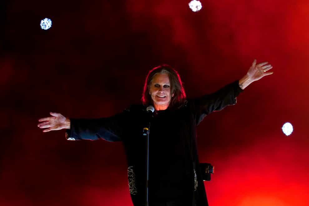 Ozzy Osbourne performs on stage during the closing ceremony for the 2022 Commonwealth Games (David Davies/PA)