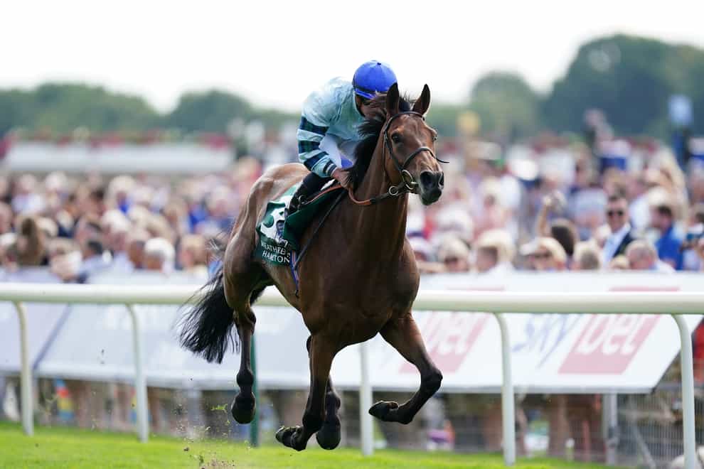 Quickthorn, here ridden by Tom Marquand on their way to winning the Weatherbys Hamilton Lonsdale Cup Stakes at York Racecourse, will be bidding to make it four-in-a-row on his next start (Mike Egerton/PA)