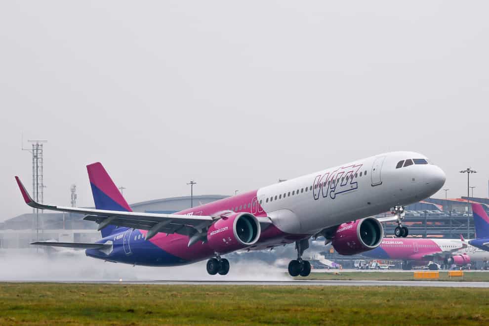 Wizz Air was the worst airline for delays to flights from UK airports last year, an investigation has found (Nick Whittle/Alamy/PA)