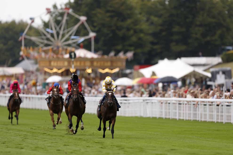 Hoo Ya Mal (right) is on course for the St Leger after his Goodwood win (Steven Paston/PA)