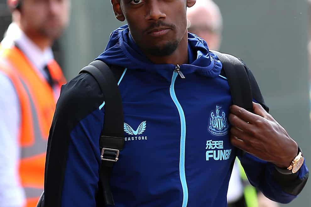 Newcastle’s record signing Alexander Isak faces a race against time to make his debut at Liverpool (Nigel French/PA)