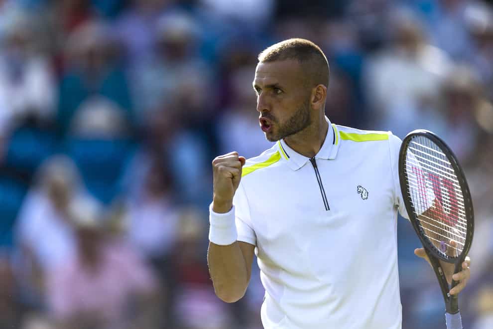 Dan Evans is through to the second round of the US Open (Steven Paston/PA)